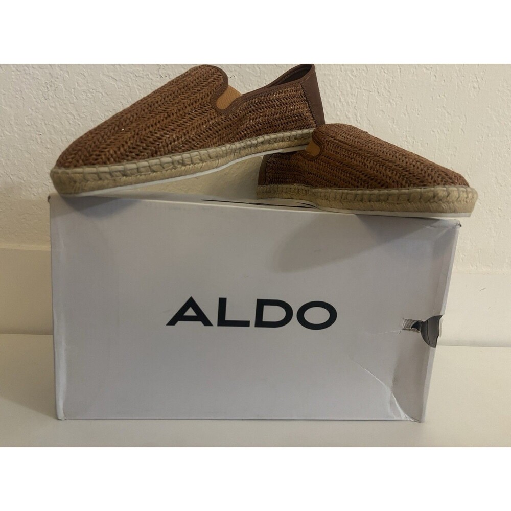 ALDO Woven Espadrille Slip On Brown Men’s Size 13 New